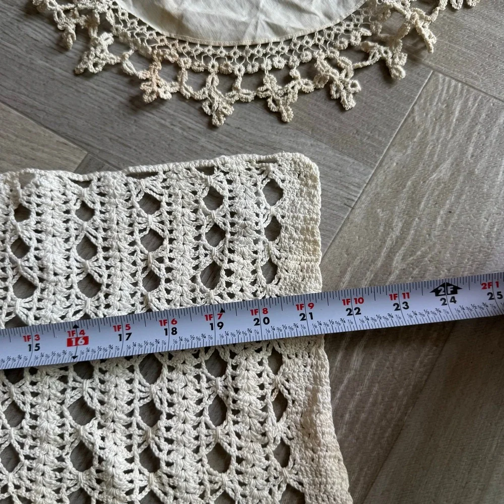 Vintage Crochet Doilies Lot 3 Handmade Tablecloths Lace‎ Home Decor
